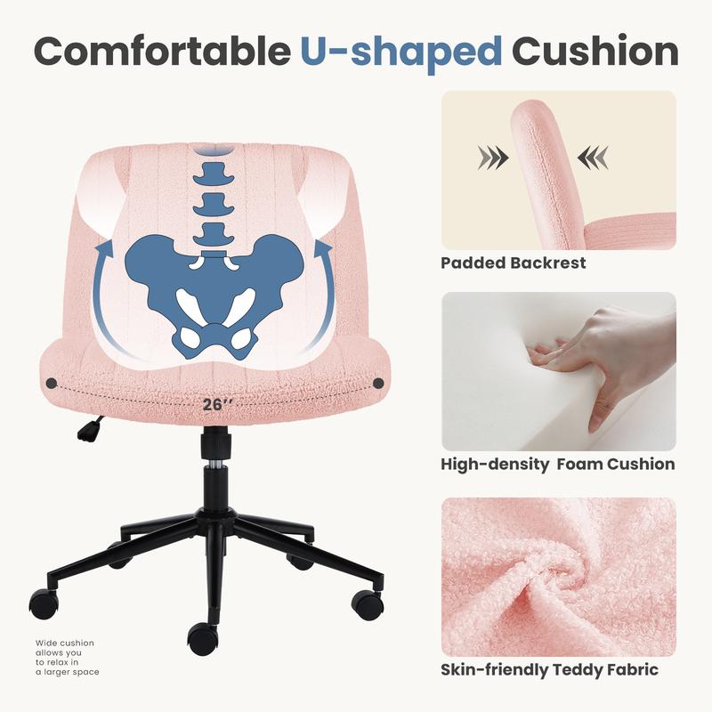 ✨ Height-Adjustable Criss Cross Chair – With or Without Wheels