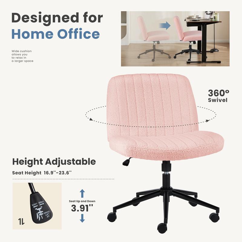 ✨ Height-Adjustable Criss Cross Chair – With or Without Wheels