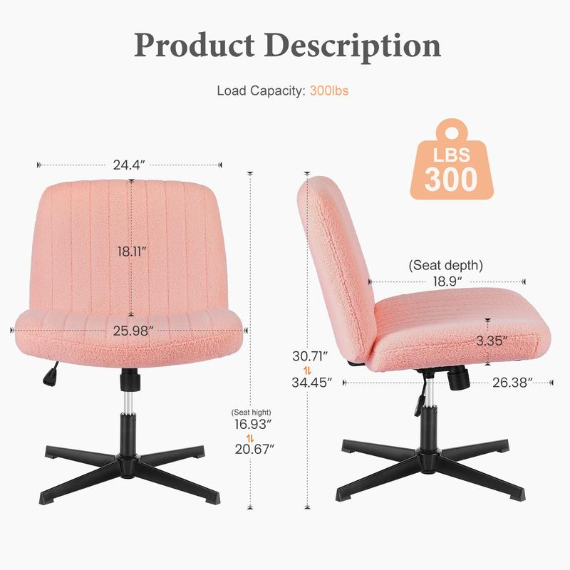 ✨ Height-Adjustable Criss Cross Chair – With or Without Wheels