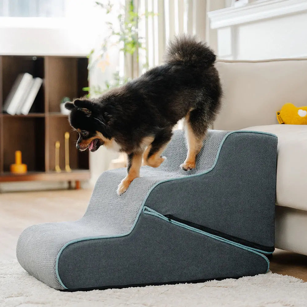 🐶 Convertible Dog Stairs with Ramp – Portable & Foldable